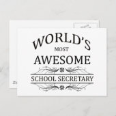 世界で最も多い素晴らし学長 ポストカード (正面/裏面)