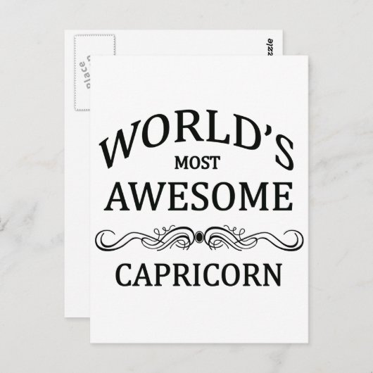 世界で最も多い素晴らし山羊座 ポストカード (正面/裏面)
