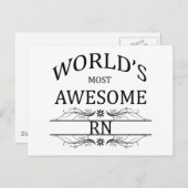 世界で最も多い素晴らしRN ポストカード (正面/裏面)