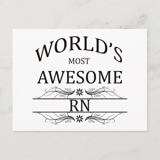 世界で最も多い素晴らしRN ポストカード (正面)