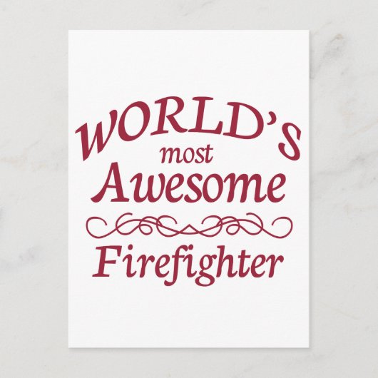 世界で最も多素晴らしい消防士 ポストカード (正面)