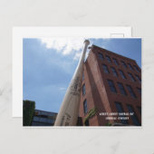 世界で最も大きい野球用バットの郵便はがき 案内ポストカード (正面/裏面)