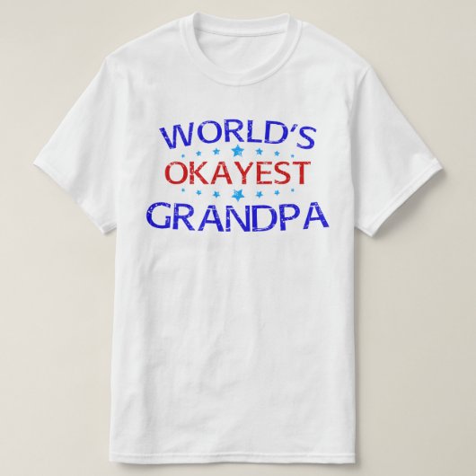 世界で最も大きなおじいちゃん Tシャツ (デザイン正面)