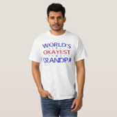 世界で最も大きなおじいちゃん Tシャツ (正面フル)