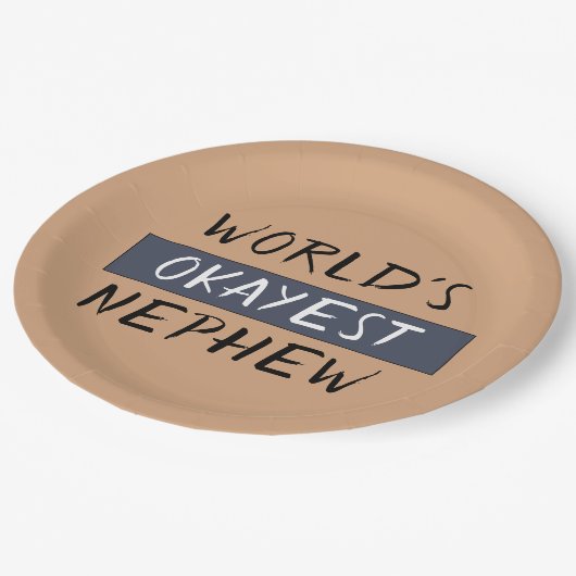 世界で最も大きなおもしろい甥 ペーパープレート (アングル)