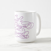 世界で最も大きなガールフレンドおもしろいかわいいラブ引用文 コーヒーマグカップ (正面右)