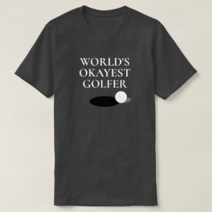 世界で最も大きなゴルファーおもしろいゴルフシャ男性へツ Tシャツ