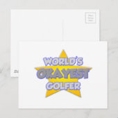 世界で最も大きなゴルファー…冗談 ポストカード (正面/裏面)