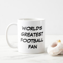 「世界で最も大きなサッカーファン」マグカップ コーヒーマグカップ