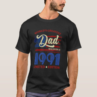 世界で最も大きなパパは1991生まれ年に31番目の誕生田だった Tシャツ