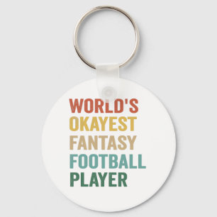 世界で最も大きなファンタジーサッカー選手のギフおもしろいト キーホルダー