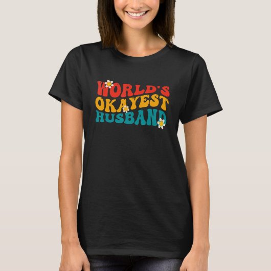 世界で最も大きな夫おもしろい夫 Tシャツ (正面)