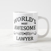 世界で最も大きな弁護素晴らし士 ジャンボコーヒーマグカップ (右)