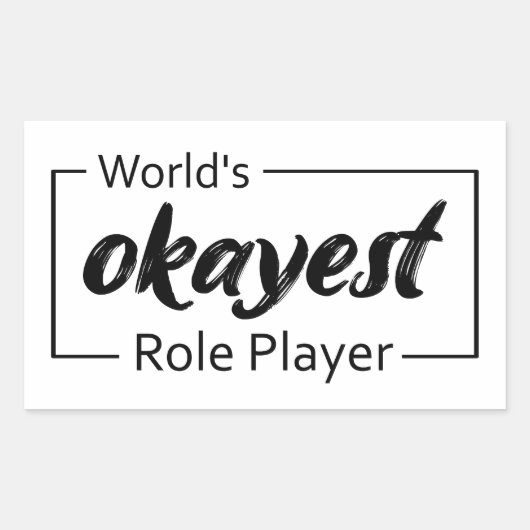 世界で最も大きな役割を果たす選手 長方形シール (正面)
