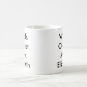 世界で最も大きな母親パーソナライズされた コーヒーマグカップ (中央)