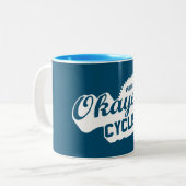 世界で最も大きな自転車乗り ツートーンマグカップ (正面左)