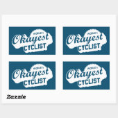 世界で最も大きな自転車乗り 長方形シール (シート)