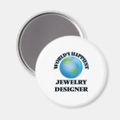 世界で最も幸せなジュエリーデザイナー マグネット (正面/裏面)