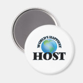 世界で最も幸せなホスト マグネット (正面/裏面)