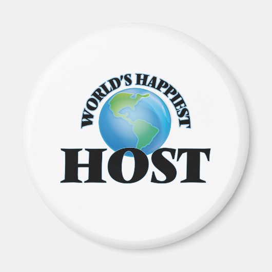 世界で最も幸せなホスト マグネット (正面)