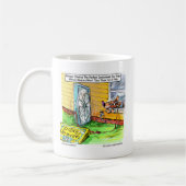 世界で最も幸せな犬おもしろいティーズのマグカップ&ギフト コーヒーマグカップ (左)