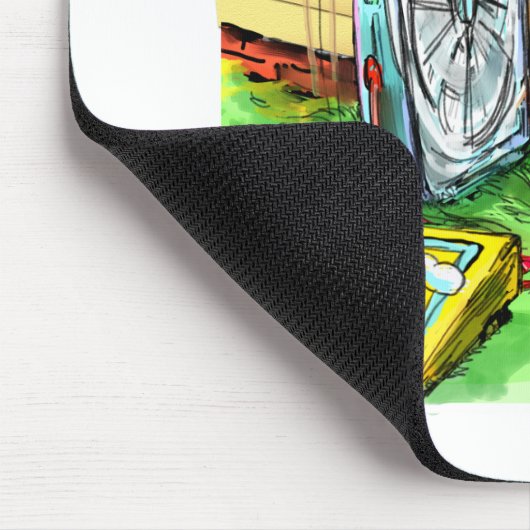 世界で最も幸せな犬おもしろいティーズのマグカップ&ギフト マウスパッド (コーナー)