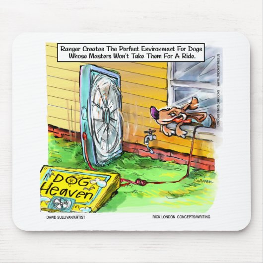 世界で最も幸せな犬おもしろいティーズのマグカップ&ギフト マウスパッド (正面)