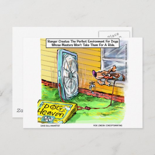 世界で最も幸せな犬の贈り物おもしろいがマグカップを食べる ポストカード (正面/裏面)