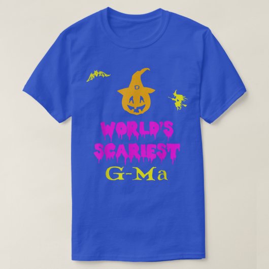 世界で最も怖いGMaハロウィーンの衣装レイジー簡単G Tシャツ (デザイン正面)