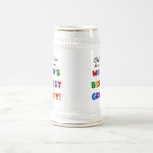 世界で最も恵まれた最高の贈り物として知られる ビールジョッキ (中央)
