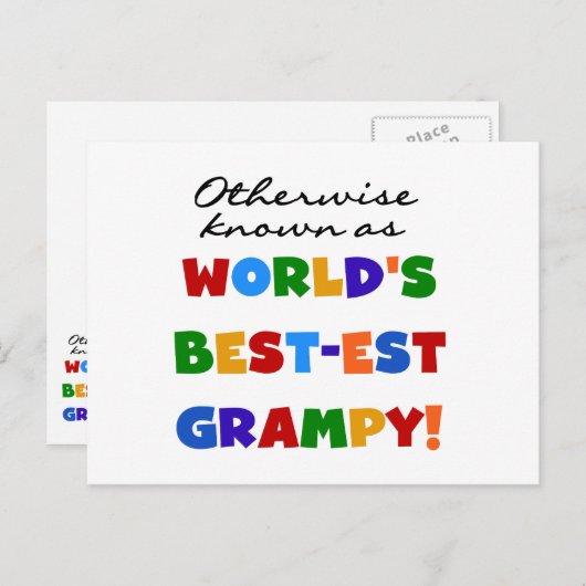 世界で最も恵まれた最高の贈り物として知られる ポストカード (正面/裏面)