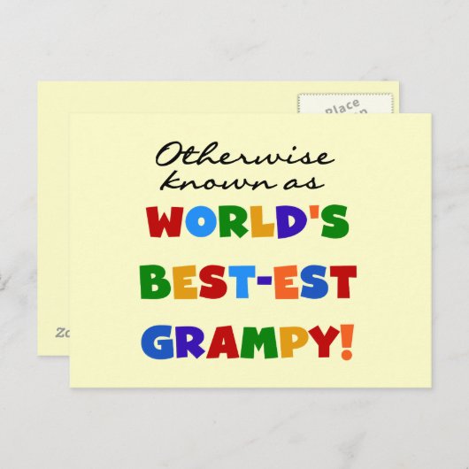 世界で最も恵まれた最高の贈り物として知られる ポストカード (正面/裏面)