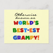 世界で最も恵まれた最高の贈り物として知られる ポストカード (正面)