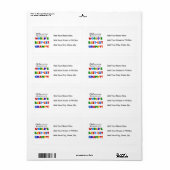 世界で最も恵まれた最高の贈り物として知られる ラベル (フルシート)