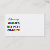 世界で最も恵まれた最高の贈り物として知られる 名刺 (裏面)