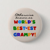 世界で最も恵まれた最高の贈り物として知られる 缶バッジ (正面)