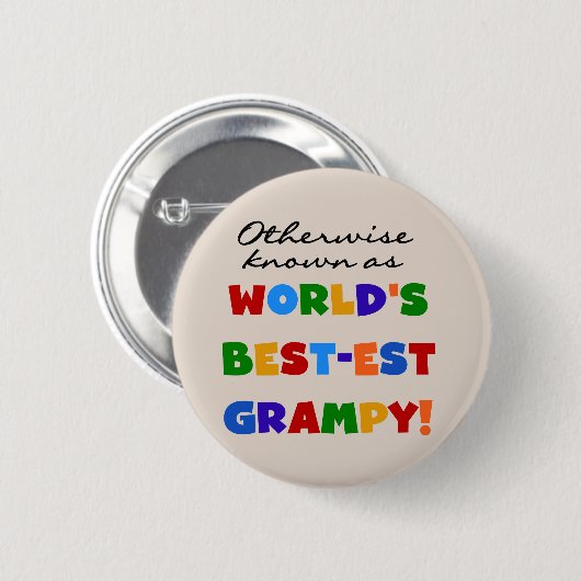 世界で最も恵まれた最高の贈り物として知られる 缶バッジ (正面&裏面)