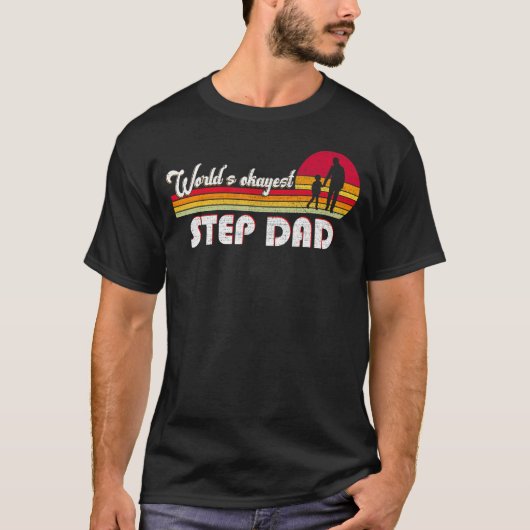 世界で最も恵まれた義父の日Stepdad Da Tシャツ (正面)