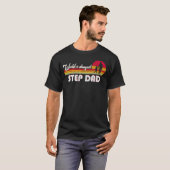 世界で最も恵まれた義父の日Stepdad Da Tシャツ (正面フル)