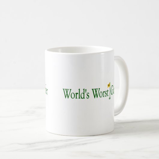 世界で最も悪いゴルファー コーヒーマグカップ (正面右)