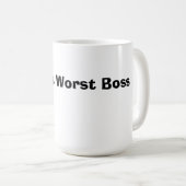 世界で最も悪いボスのマグ コーヒーマグカップ (正面右)