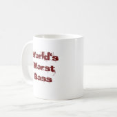 世界で最も悪いボス コーヒーマグカップ (正面左)