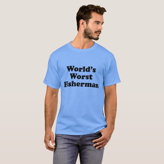世界で最も悪い漁師 Tシャツ (正面フル)