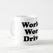 世界で最も悪い運転者 コーヒーマグカップ (正面左)