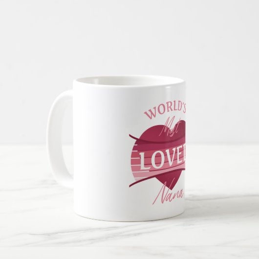 世界で最も愛されているナナ コーヒーマグカップ (正面左)