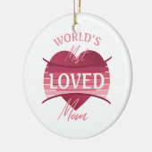 世界で最も愛されている母 セラミックオーナメント (左)