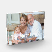 世界で最も愛されている祖父母の写真モダン フォトブロック (左)