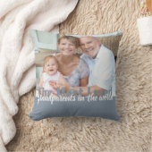 世界で最も愛されている祖父母の写真2 クッション (ブランケット)