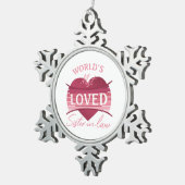 世界で最も愛されている義理の妹 スノーフレークピューターオーナメント (右)