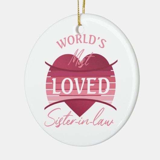 世界で最も愛されている義理の妹 セラミックオーナメント (左)